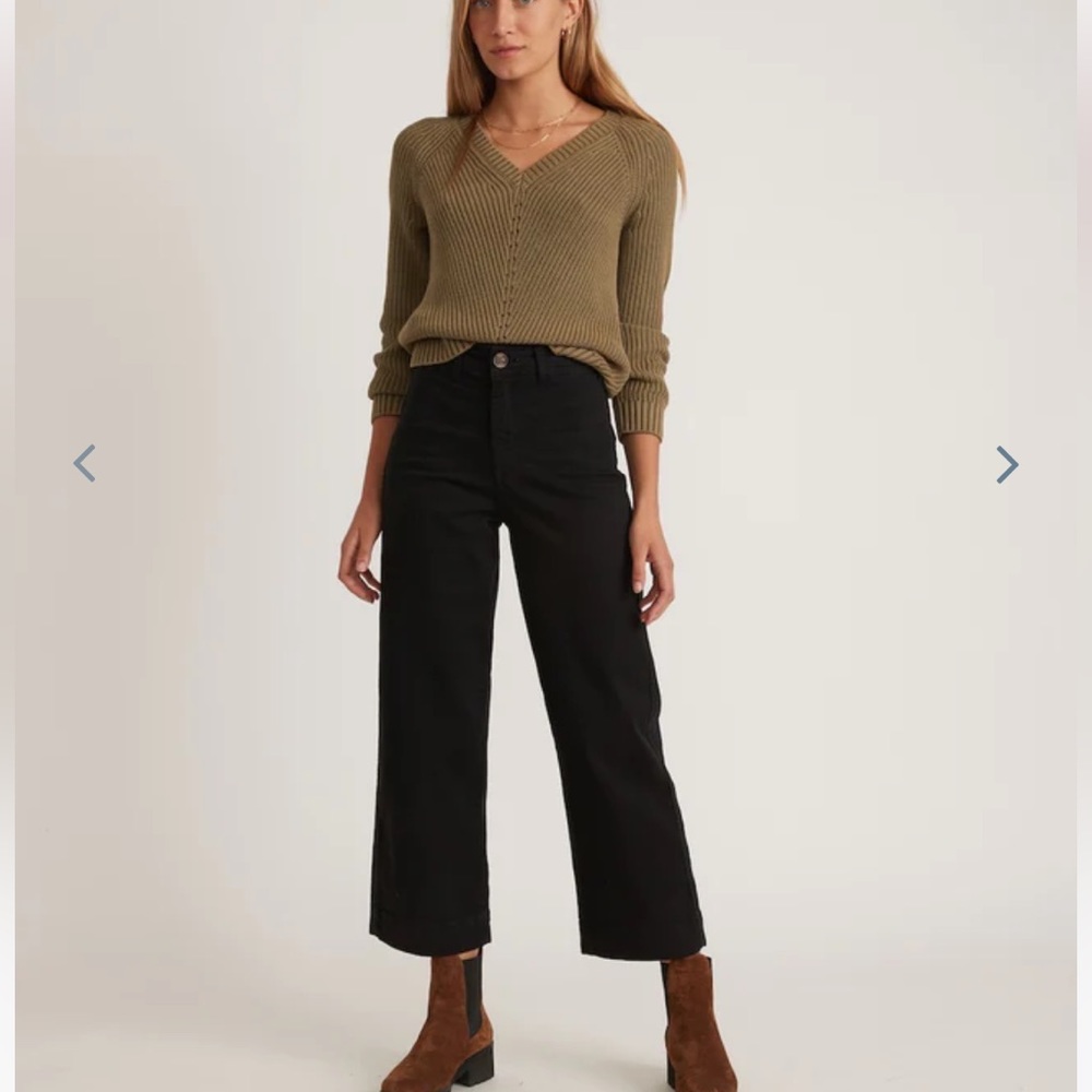 Marine Layer Bridget Slim Wide Leg Crop
